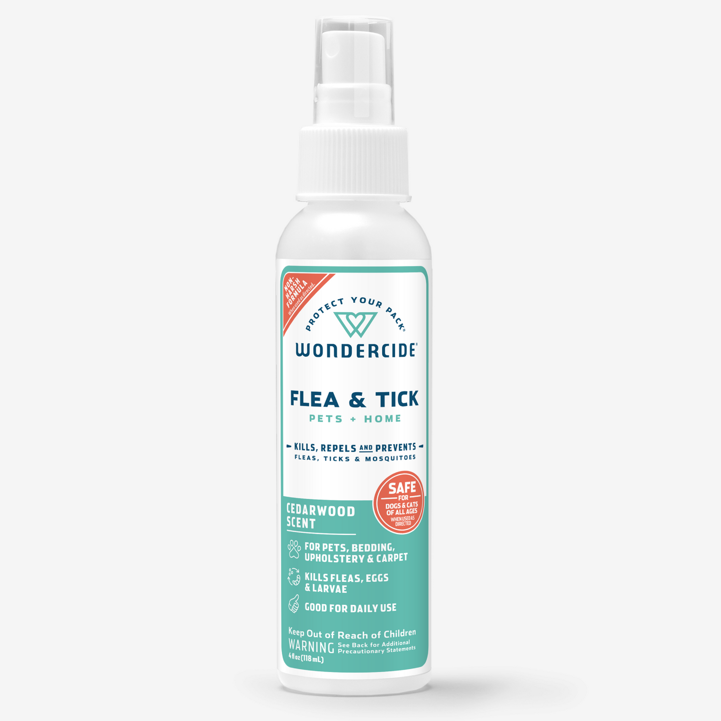 Cedarwood Flea & Tick Spray for Pets + Home with Natural Essential Oils