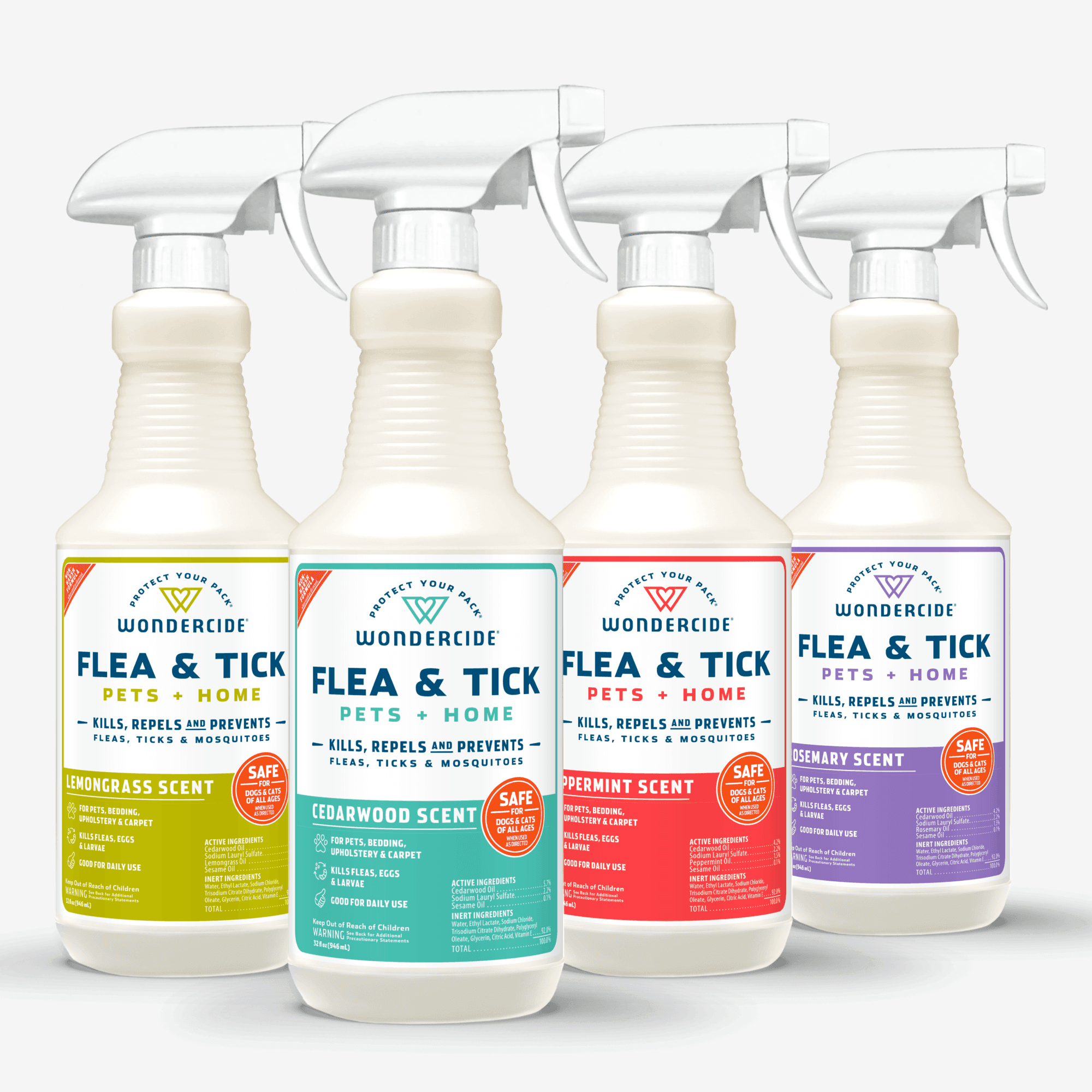 Flea & Tick Spray for Pets + Home with Natural Essential Oils