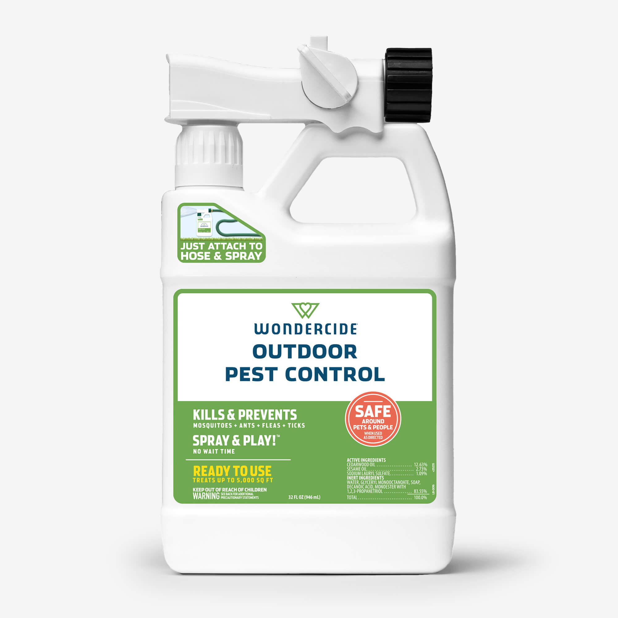 non-toxic bug spray for vegetable garden Wondercide Ready-to-Use Outdoor Mosquito Spray with Natural Essential Oils