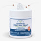 Wondercide Fruit Fly Trap with flies around the top of it