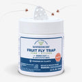 Wondercide Fruit Fly Trap with flies around the top of it