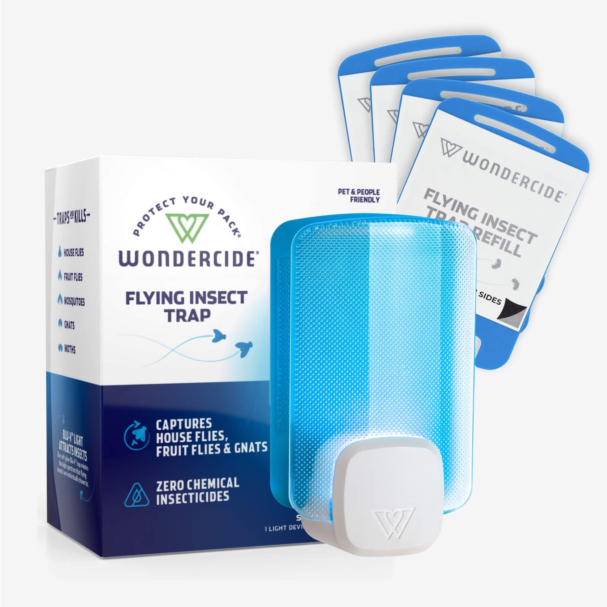 Wondercide Flying Insect Trap Starter Kit plus 4 additional refills