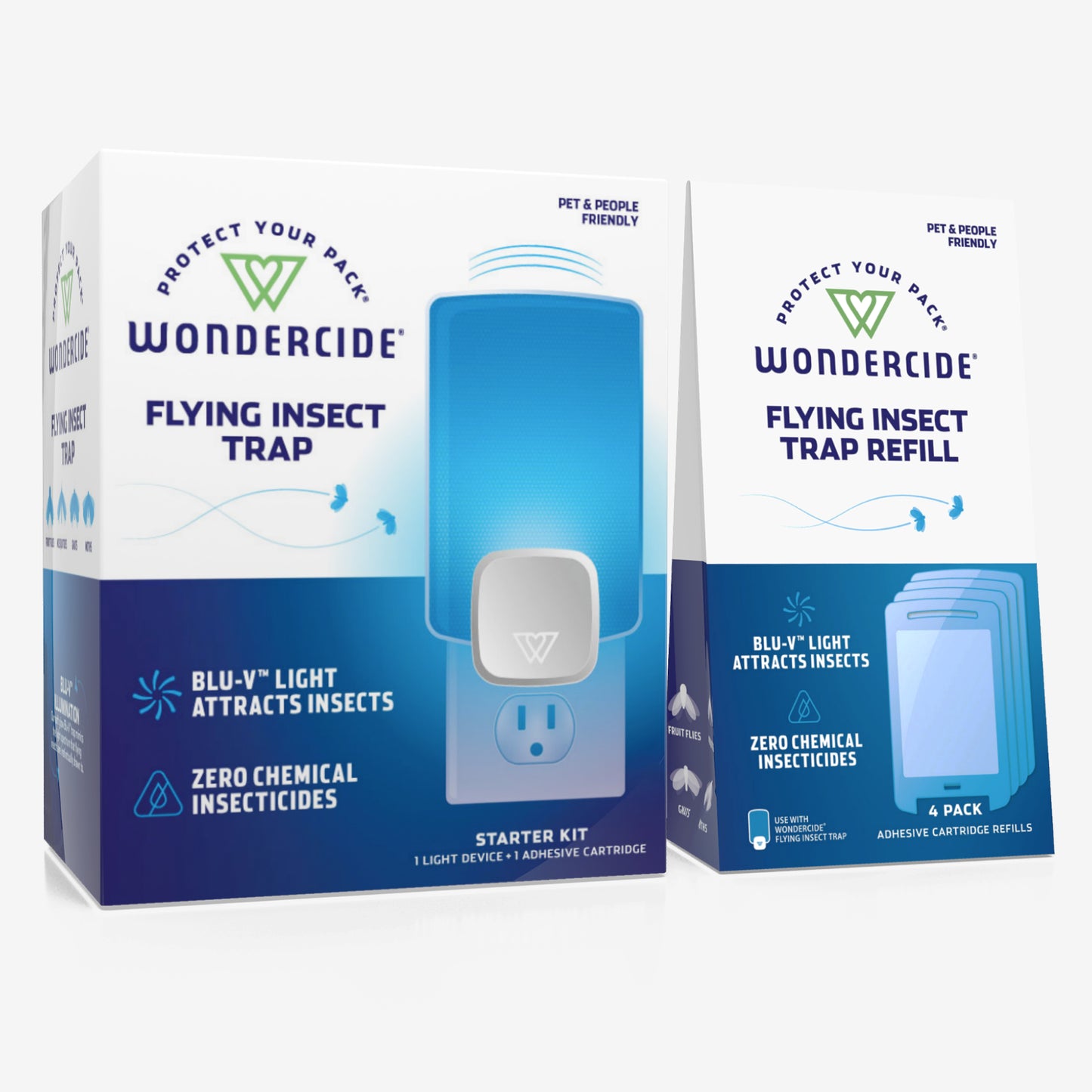 Wondercide Flying Insect Trap | Works on Fruit Flies, Mosquitoes, Gnats, and Moths | Pet and People Friendly | Easy Plug in | for Home & Kitchen