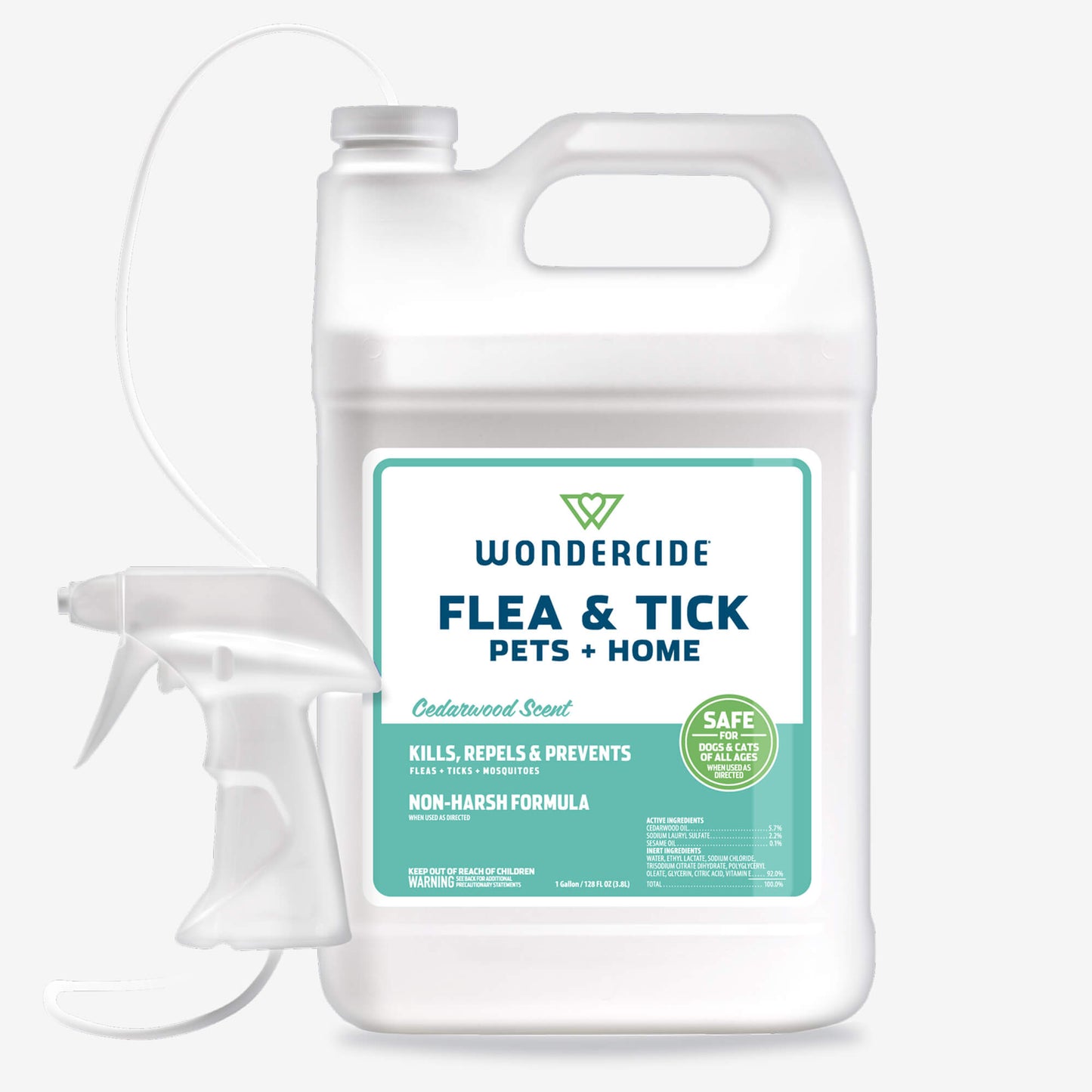 Wondercide Flea & Tick for Pets + Home Cedarwood 128oz Gallon