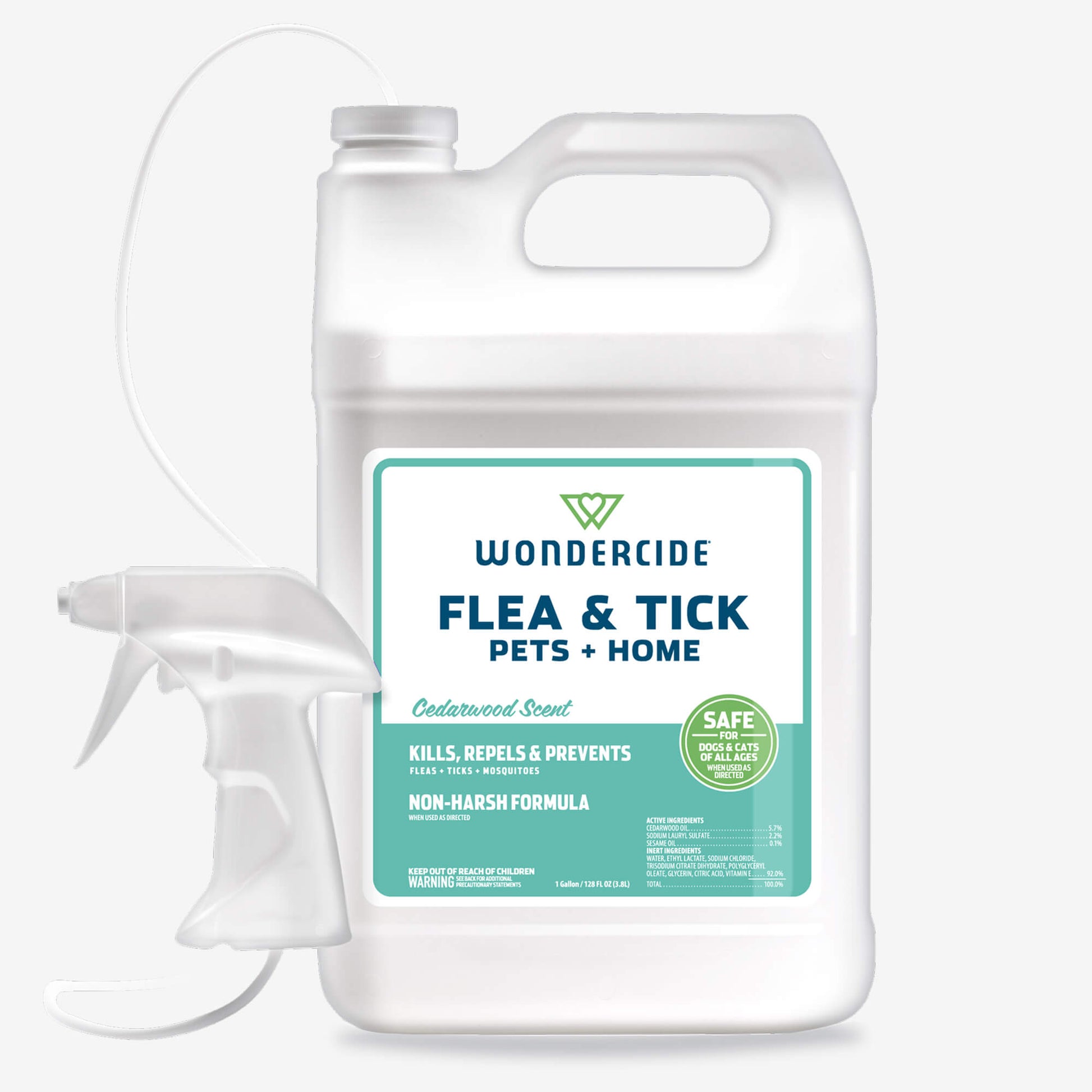 Wondercide Flea & Tick for Pets + Home Cedarwood 128oz Gallon