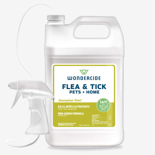 Wondercide Flea & Tick for Pets + Home Lemongrass 128oz Gallon