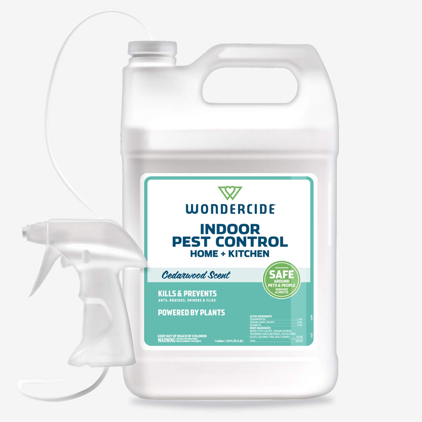 Wondercide Indoor Pest Control for Home + Kitchen - Cedarwood 128oz Gallon