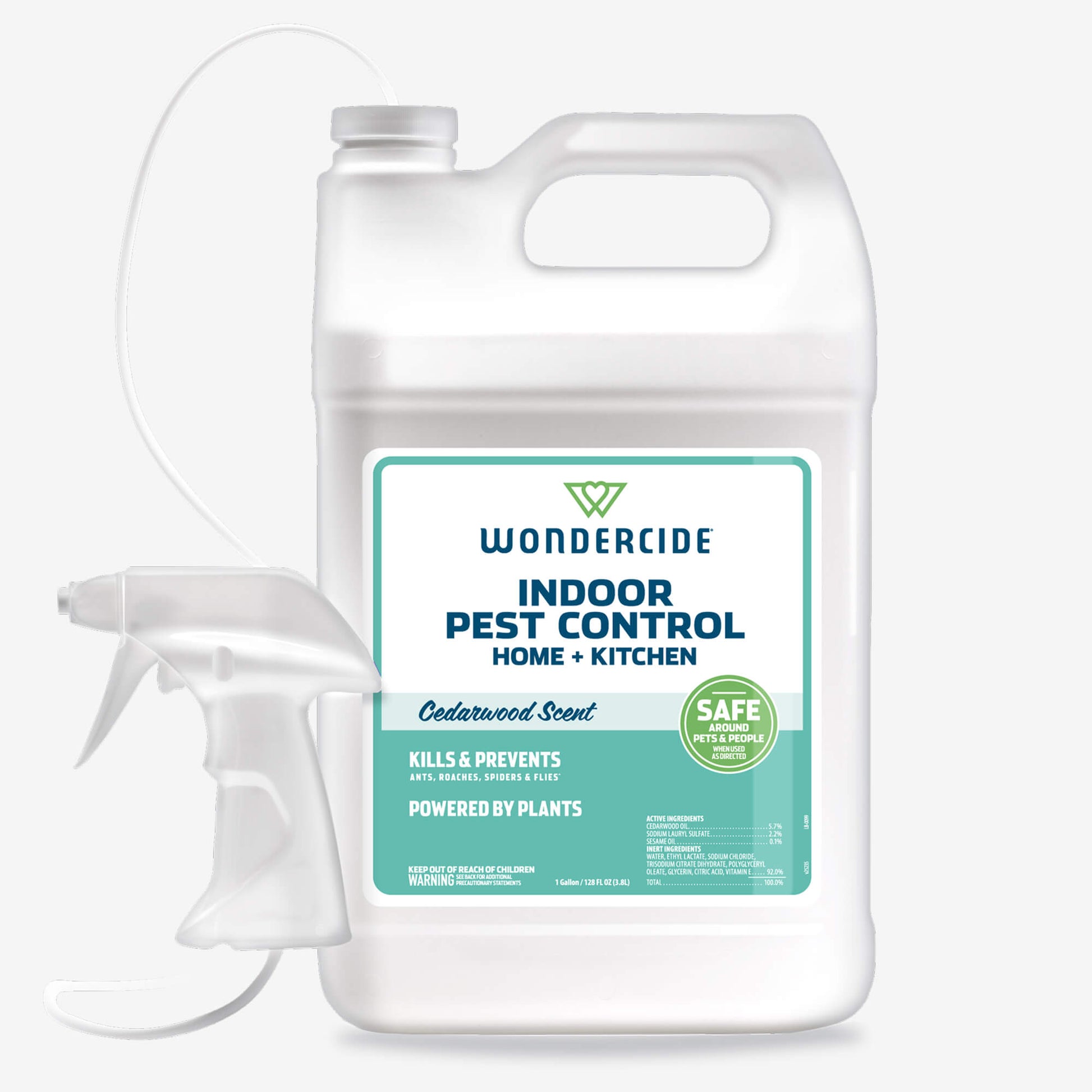 Wondercide Indoor Pest Control for Home + Kitchen - Cedarwood 128oz Gallon