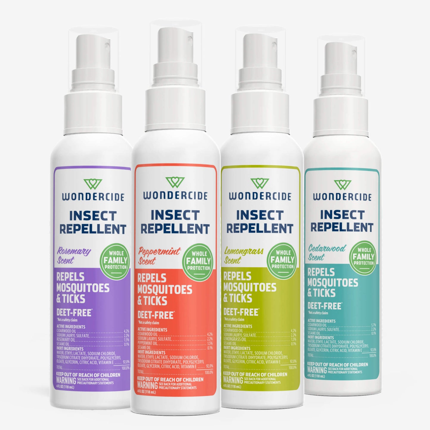 Full lineup of Wondercide Insect Repellent for Family 