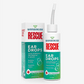 A bottle of Wondercide RESCUE™ Ear Drops for Dogs & Cats with a nozzle appears beside its box, highlighting benefits like wax removal, relief from irritation and itching, odor reduction, and safe daily use with Pure Hypochlorous.