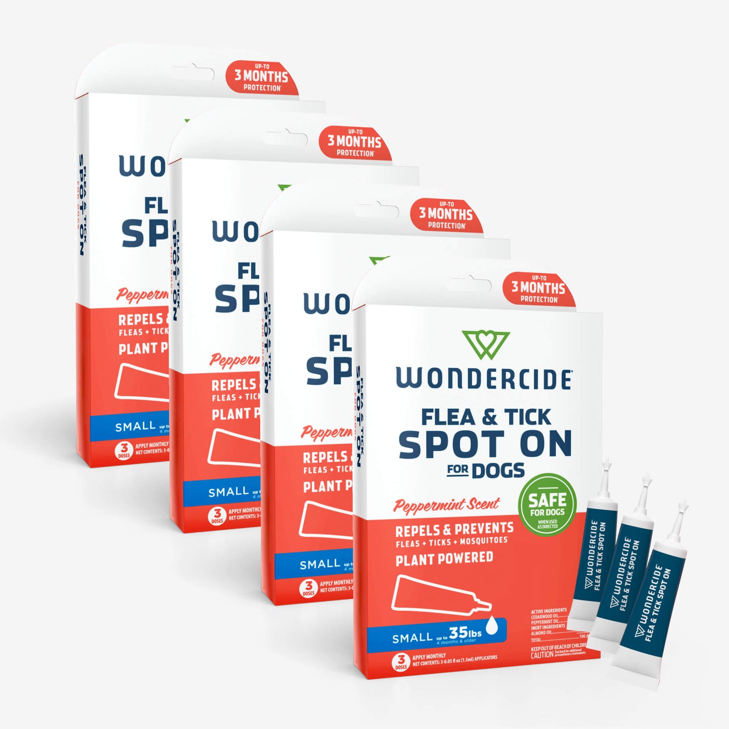 Wondercide 12-Month Flea & Tick Spot On for Dogs + Cats - Small dog